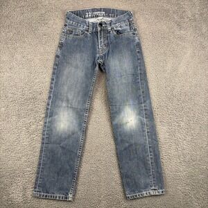 Quiksilver Boys Straight Fit‎ Denim Jeans Size 22 Kids Blue Wash Style 205614
